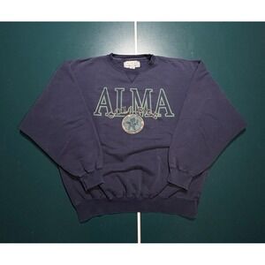 Vintage Alma‎ College Crewneck Sweatshirt Men's XL Retro Pullover Michigan 90s